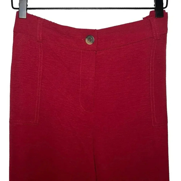 NWT SoHo Apparel LTD. Women’s Wide Leg Trousers/Pants Red Berry Size 14 - Picture 3 of 7